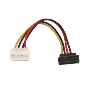 CABLE AISENS SATA ALIMENTACIÃ“N ACODADO MOLEX 4PIN M-SATA H 16CM 2