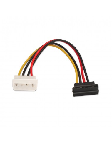CABLE AISENS SATA ALIMENTACIÃ“N ACODADO MOLEX 4PIN M-SATA H 16CM
