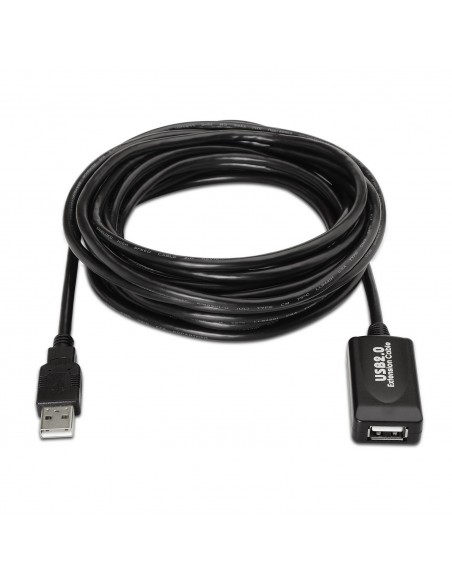 CABLE AISENS USB 2.0 PROLONGADOR AMPLIFICADOR A M-A H 10M NEGRO