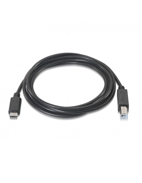CABLE AISENS USB 2.0 IMPRESORA 3A TIPO USB-C M-B M NEGRO 1.0M