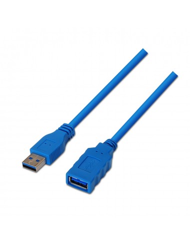 CABLE AISENS USB 3.0 TIPO A M-A H AZUL 1.0M