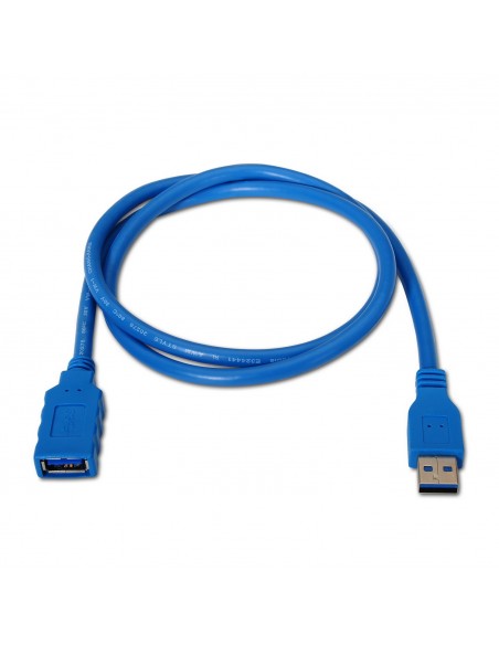 CABLE AISENS USB 3.0 TIPO A M-A H AZUL 1.0M