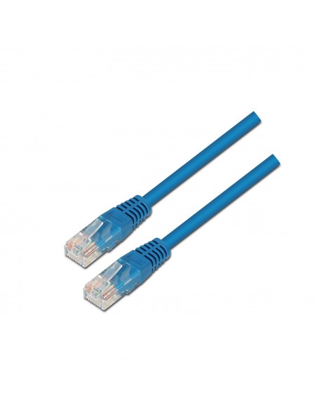 CABLE RED AISENS LATIGUILLO RJ45 CAT.5E UTP AWG24 AZUL 0.5M