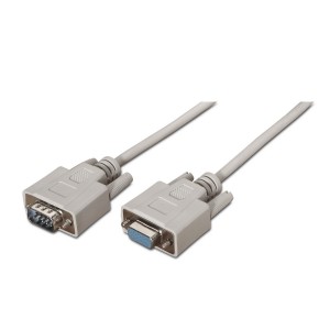 CABLE AISENS SERIE RS232 DB9 M-DB9 H BEIGE 1.8M
