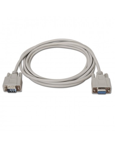 CABLE AISENS SERIE RS232 DB9 M-DB9 H BEIGE 1.8M