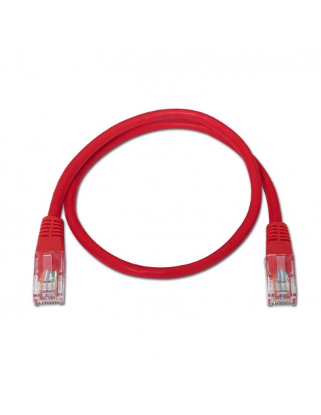 CABLE RED AISENS LATIGUILLO RJ45 CAT.5E UTP AWG24 ROJO 0.5M