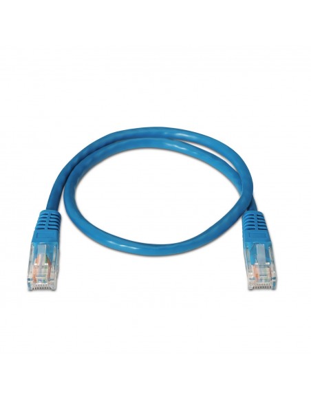 CABLE RED AISENS LATIGUILLO RJ45 CAT.5E UTP AWG24 AZUL 1.0M