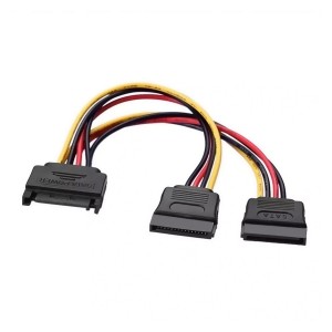 CABLE ALIMENTACION AISENS SATA M-2XSATA H 20CM