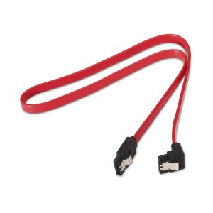 CABLE AISENS SATA III DATOS 6G DATOS ACODADO ANCLAJES ROJO 0.5M 2