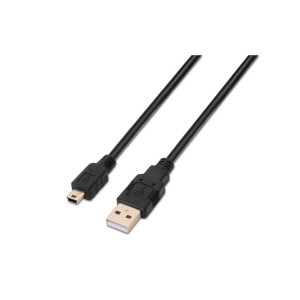 CABLE AISENS USB 2.0 TIPO A M-MINI B M NEGRO 0.5M