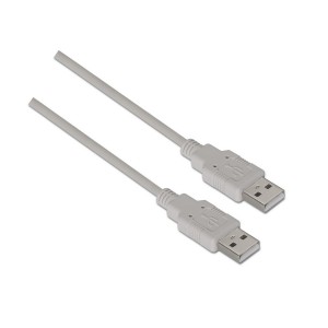 CABLE AISENS USB 2.0 TIPO A M-A M BEIGE 1.0M
