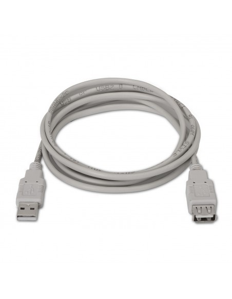 CABLE AISENS USB 2.0 TIPO A M-A H BEIGE 1.0M
