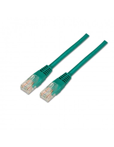 CABLE RED AISENS LATIGUILLO RJ45 CAT.5E UTP AWG24 VERDE 0.5M