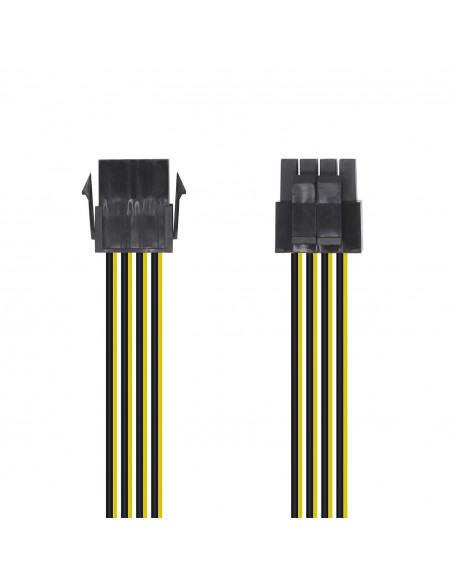 CABLE ALIMENTACION AISENS 8PIN H-4+4PIN M 30CM