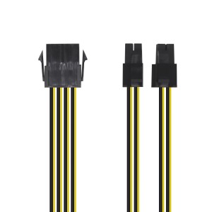 CABLE ALIMENTACION AISENS 8PIN H-4+4PIN M 30CM 2