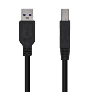 CABLE AISENS USB 3.0 IMPRESORA TIPO A M-B M NEGRO 2.0M