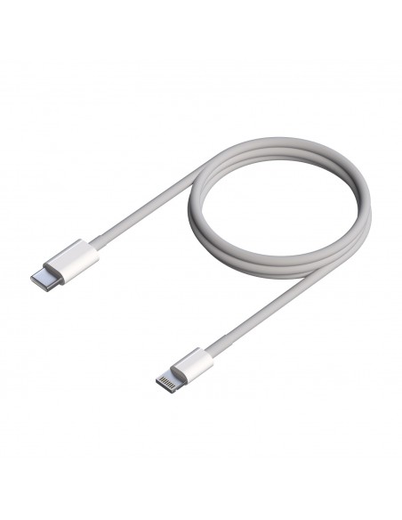 CABLE AISENS USB 2.0 LIGHTNING M-USB-C M PD BLANCO 0.5M
