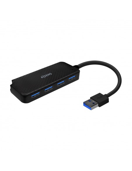 HUB AISENS USB 3.0 TIPO A M-4XTIPO A H NEGRO 15CM