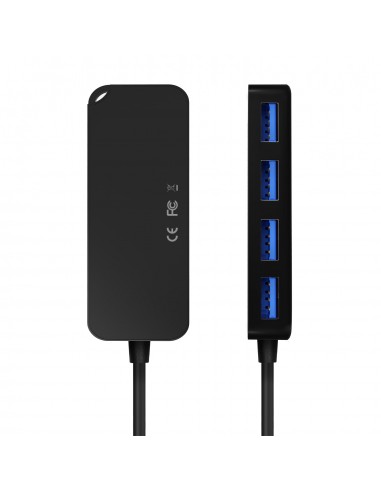 HUB AISENS USB 3.0 TIPO A M-4XTIPO A H NEGRO 15CM