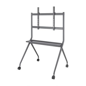 SOPORTE SUELO AISENS RUEDAS BANDEJA DVD PANTALLA 120KG 50-86 2