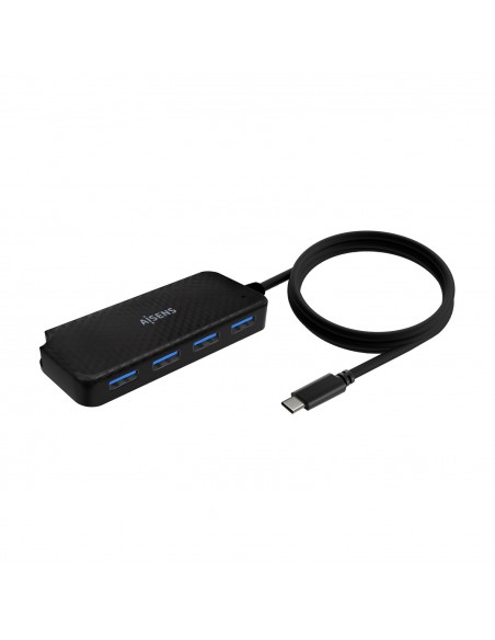 HUB AISENS USB 3.1 USB-C USB-C M-4XTIPO A H NEGRO 60CM