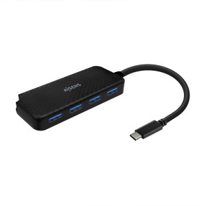 HUB AISENS USB 3.1 USB-C USB-C M-4XTIPO A H NEGRO 15CM