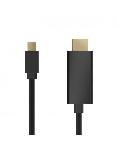 CABLE CONVERSOR AISENS MINI DISPLAYPORT A HDMI, MINI DP M-HDMI M NEGRO 2mts CABLE CONVERSOR AISENS MINI DISPLAYPORT A HDMI, MINI DP M-HDMI M NEGRO 2mts