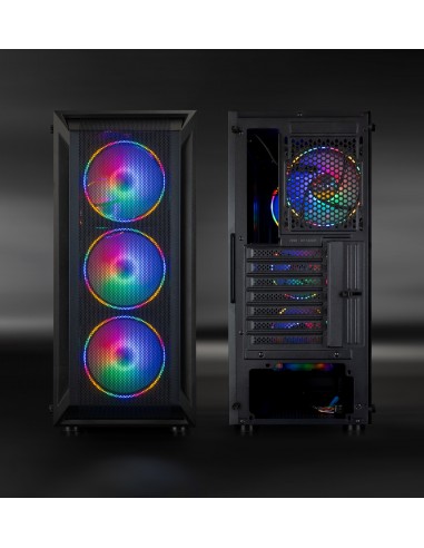 CAJA SEMITORRE GAMING TQGCC101-B "RAGNÄROK" NEGRA