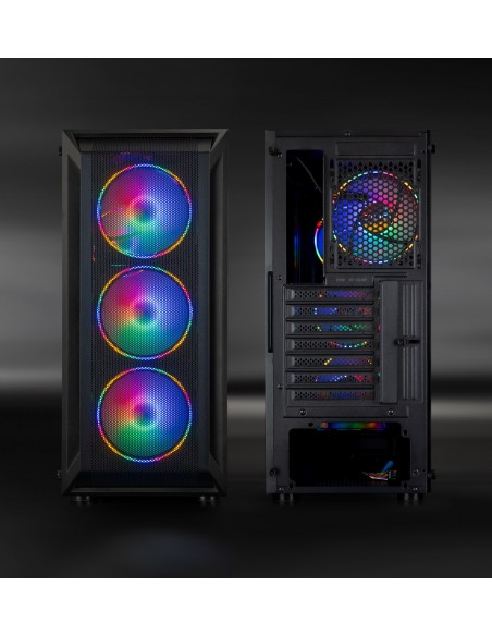 CAJA SEMITORRE GAMING TQGCC101-B "RAGNÄROK" NEGRA