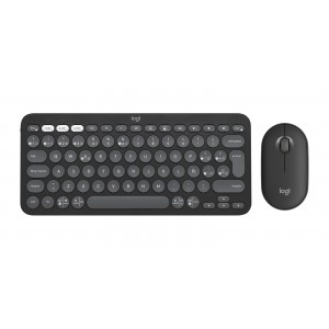 COMBO TECLADO RATON LOGITECH QWERTY INALAMBRICO GRAFITO 2