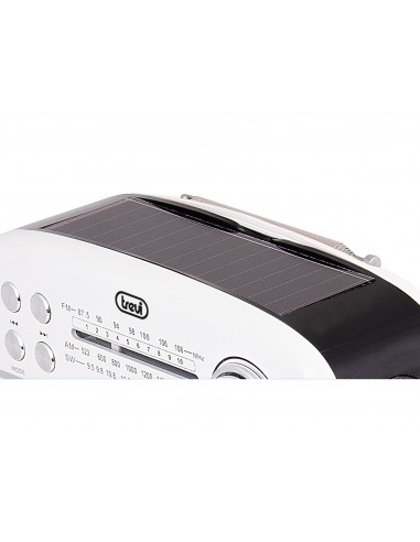 RADIO TREVI RA 7F50 BT PORTABLE RADIO CARGA SOLAR+AW+SD TIF. WHITE