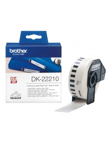 CINTA BROTHER DE PAPEL CONTINUO BLANCO, 29MM X 30,48M