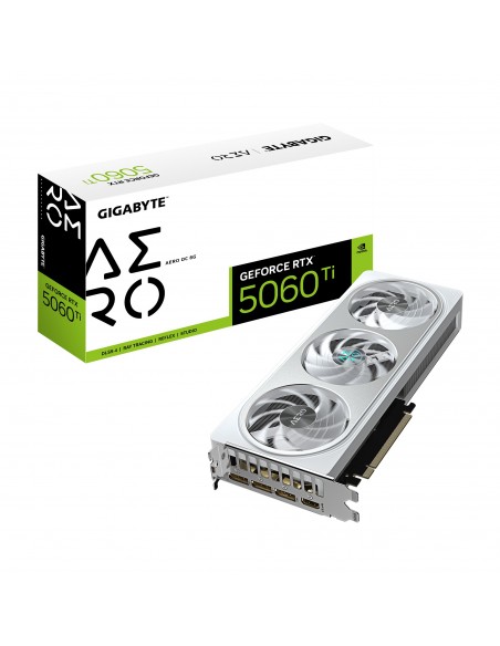 TARJETA GRAFICA GIGABYTE RTX 5060 TI AERO OC 8GB GDDR7 NEGRO