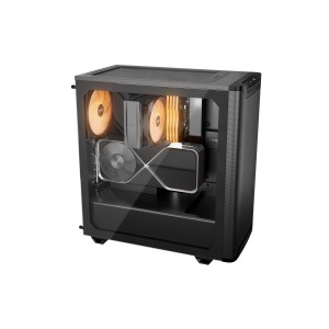 CAJA BEQUIET PURE BASE 501 LX 4XVENT 140 MM S N NEGRO 2