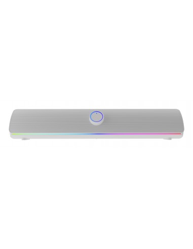BARRA DE SONIDO BLUETOOTH GENESIS HELIUM 312BT 2.0 RGB 10W BLANCA