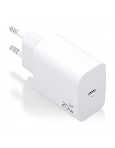 CARGADOR AISENS GAN 20W 1XUSB-C PD3.0 BLANCO