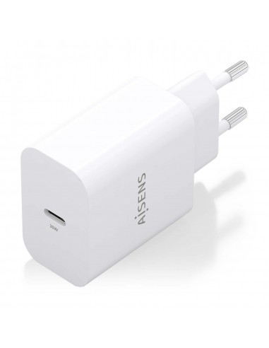 CARGADOR AISENS GAN 30W 1XUSB-C PD3.0 BLANCO