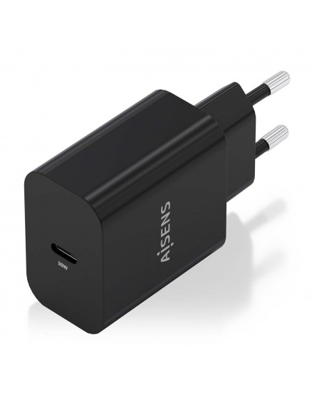 CARGADOR AISENS GAN 30W 1XUSB-C PD3.0 NEGRO