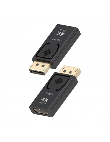 CONVERSOR AISENS DISPLAYPORT A HDMI 4K@60HZ DP M-HDMI H NEGRO