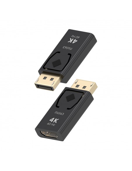 CONVERSOR AISENS DISPLAYPORT A HDMI 4K@60HZ DP M-HDMI H NEGRO