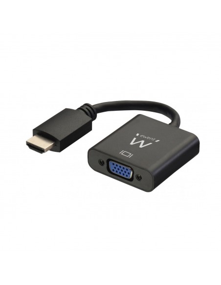 CABLE CONVERTIDOR EWENT HDMI MACHO - VGA HEMBRA CON AUDIO 0,15 METROS