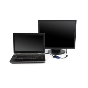 CABLE CONVERTIDOR EWENT HDMI MACHO - VGA HEMBRA CON AUDIO 0,15 METROS 2