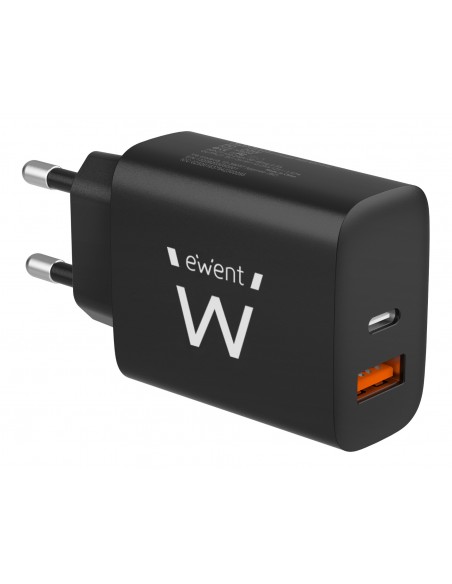 CARGADOR MOVIL EWENT RAPIDO USB-C y QC3.0 20W