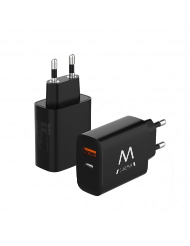CARGADOR MOVIL EWENT RAPIDO USB-C y QC3.0 20W