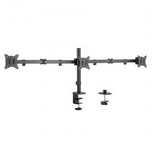 SOPORTE MONITOR EWENT 3 MONITORES 7kG 13"-27" VESA 75x75 o 100x100