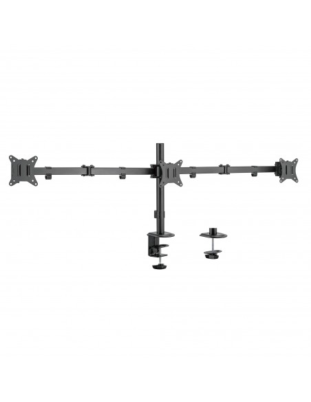 SOPORTE MONITOR EWENT 3 MONITORES 7kG 13"-27" VESA 75x75 o 100x100