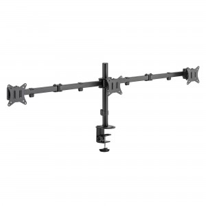 SOPORTE MONITOR EWENT 3 MONITORES 7kG 13"-27" VESA 75x75 o 100x100 2