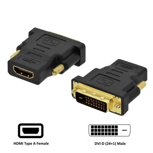ADAPTADOR HDMI EWENT DVI-D 24+1 MACHO A HDMI HEMBRA NEGRO 2