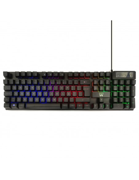 TECLADO GAMING EWENT USB RETROILUMINADO QUERTY PORTUGUES