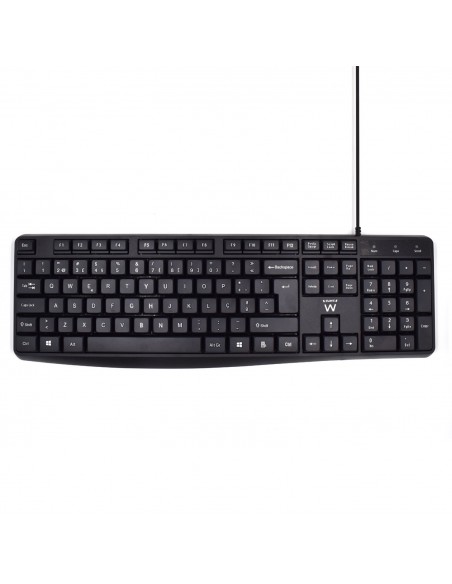 TECLADO USB EWENT QUERTY PORTUGUES ESCRITURA SILENCIOSA